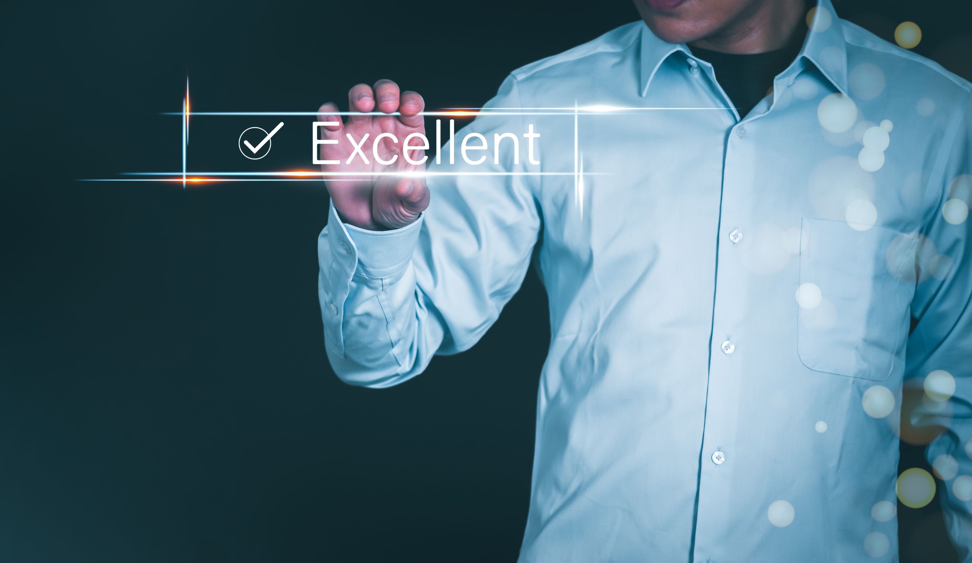 Customer services best excellent business rating experience. Satisfaction survey concept. user gives ratings to service experience on the online application, online marketing, and business processes.